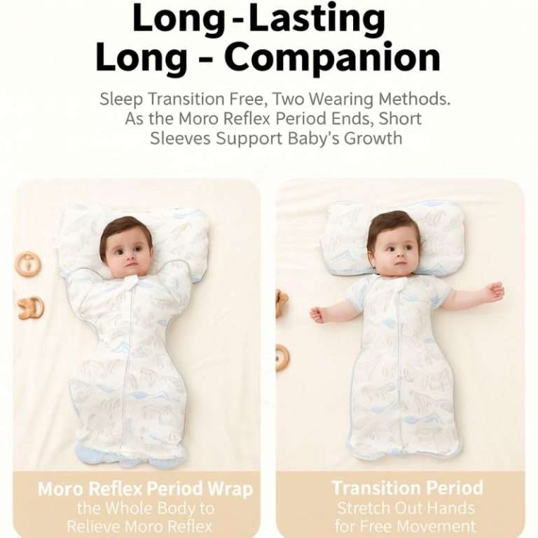 Baby Sleep Sack – Soft Cotton Wearable Blanket for Safe & Cozy All-Night Sleep