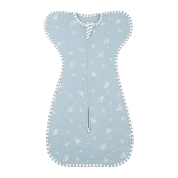 Organic Cotton Baby Sleep Sack – Sleep Sack for Sensitive Skin Green Leaf Pattern S